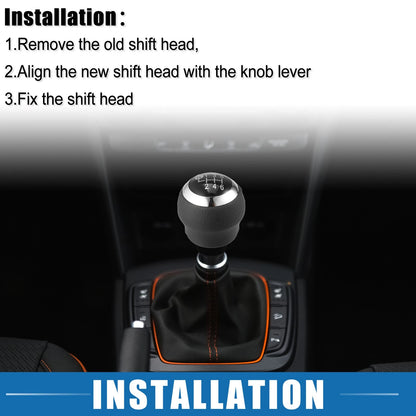 6 Speed Manual Shift Knob for Toyota Corolla Plastic Black (2003-2008)