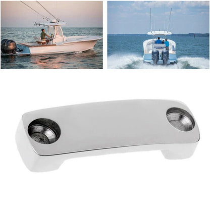 Boat Deck Attach Fitting Silver 1.89"x0.55" for All Boats and PWC