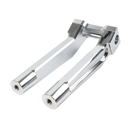 10" Pullback Handlebar Risers Clamp Chrome for Harley 1" Handlebar