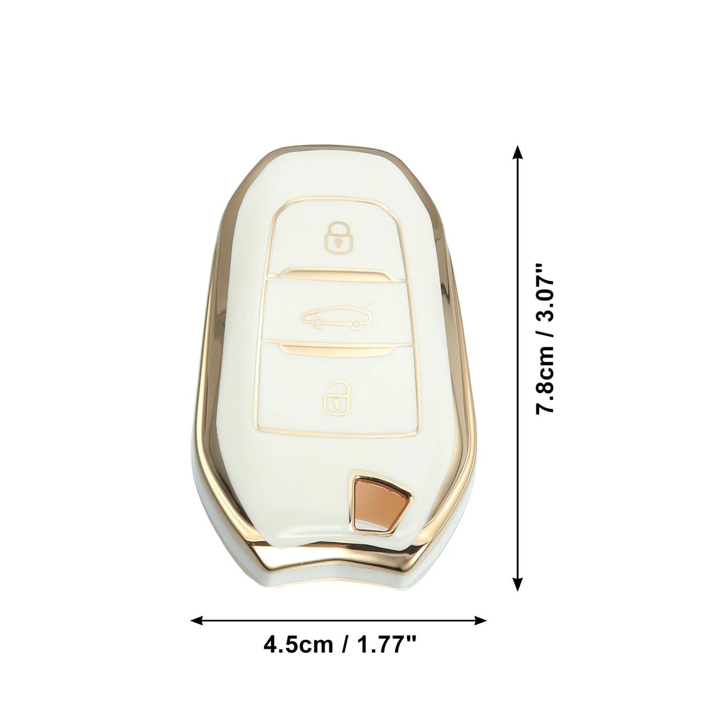Silicone Key Fob Case Cover for Peugeot 3008 5008 (2017-2020)