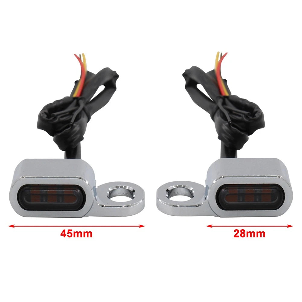 2 x Mini LED Front Turn Signal Indicator Lights for BMW R18 (2020-2023)