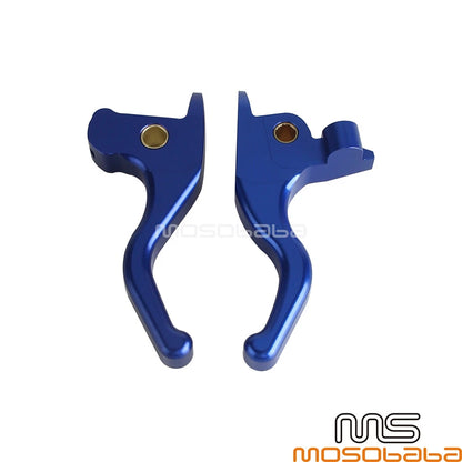 Adjustable Hand Brake Clutch Levers Blue for Harley Touring FLTRX (2014-2023)