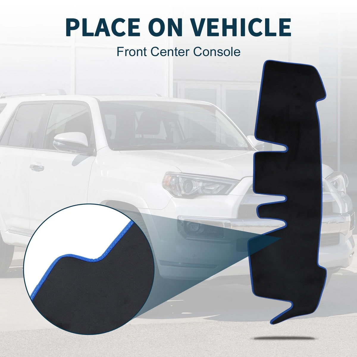 Dashboard Cover Mat for Honda N-ONE JG3 JG4 Sun Protector Black Blue (2012-2022)