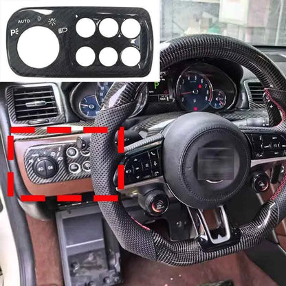 DRY Carbon Fiber Dash Headlight Switch Cover for Maserati GranTurismo GC 2008-19