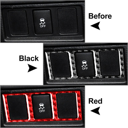 Interior Mode Switch Cover Trim for Toyota Tundra 2014-2021 Carbon Fiber