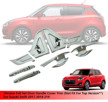 Chrome Door Catch Handle Bowl Cover for Suzuki Swift (2017-2018)