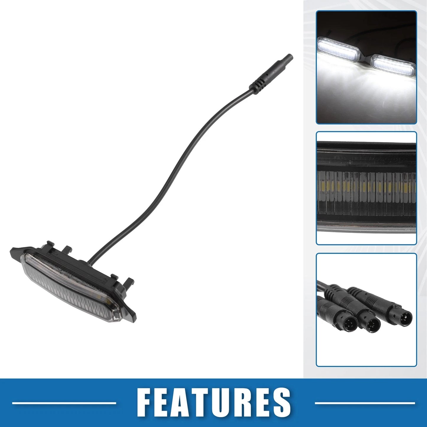 LED Front Grille Lights Set for Toyota RAV4 (2019-2022) White Black