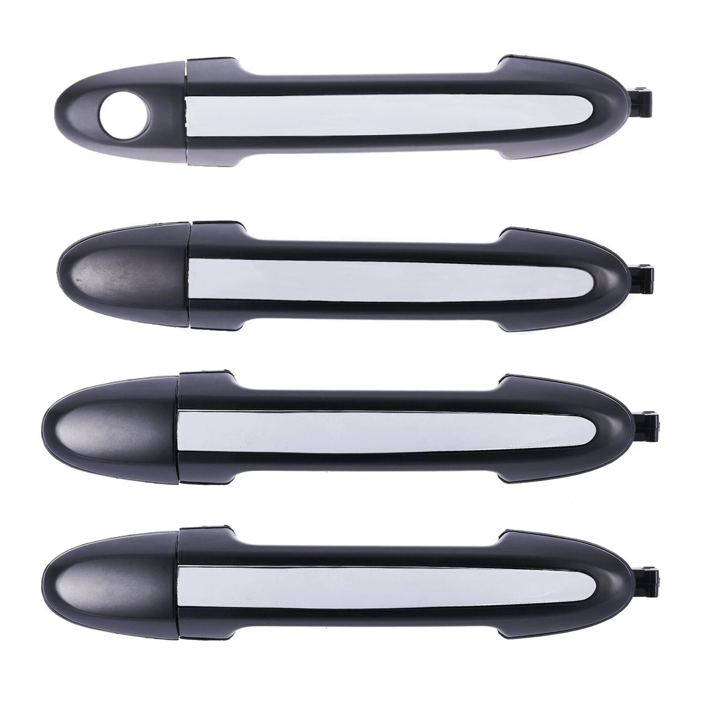 4pc Front Rear Outer Door Handle Chrome for Hyundai Santa Fe CM (2005-2012)