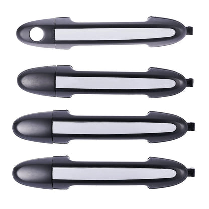 4pc Front Rear Outer Door Handle Chrome for Hyundai Santa Fe CM (2005-2012)