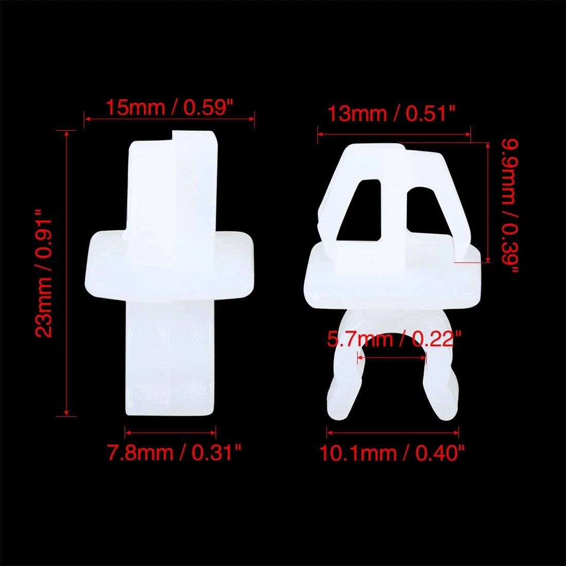 20 x Plastic Hood Prop Rod Clips for Mitsubishi V31 V32 V33