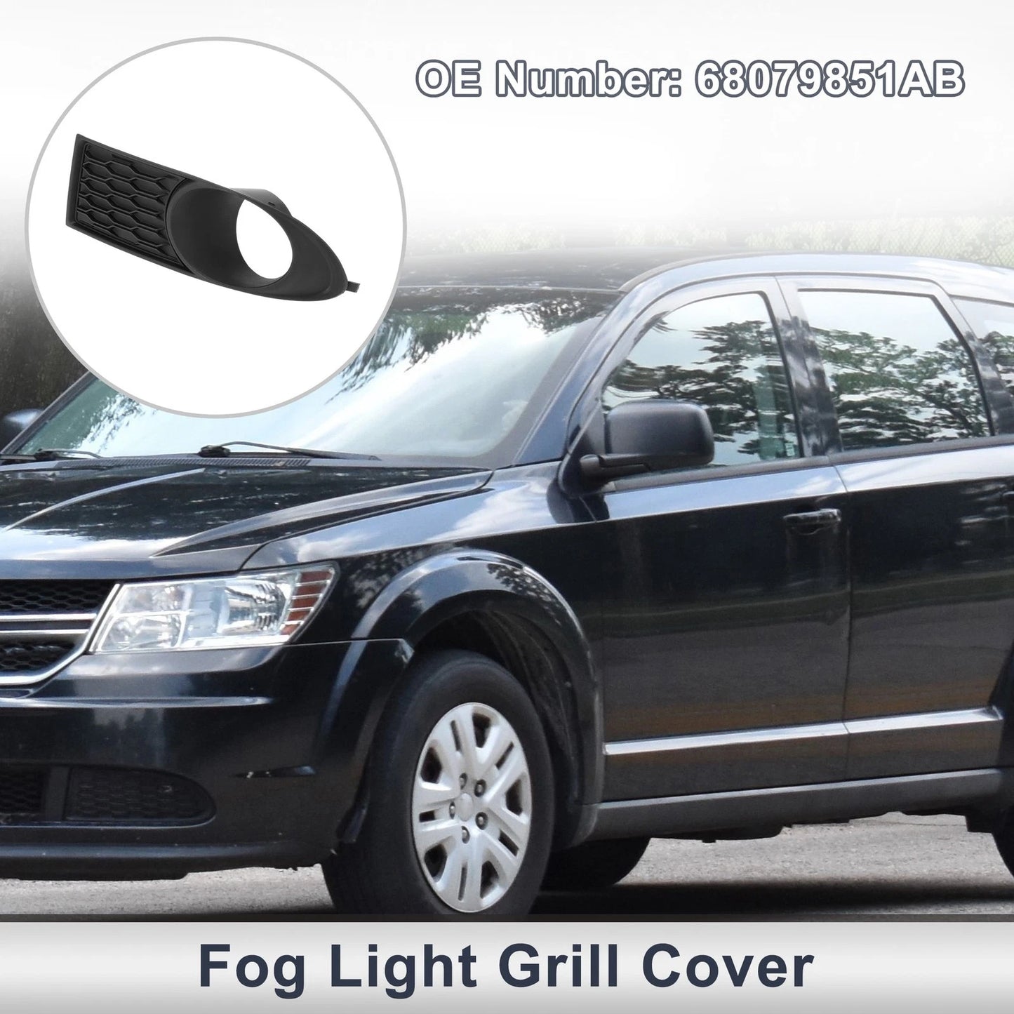Front Left Fog Light Grill for Dodge Journey (2011-2020) - 1 x Piece