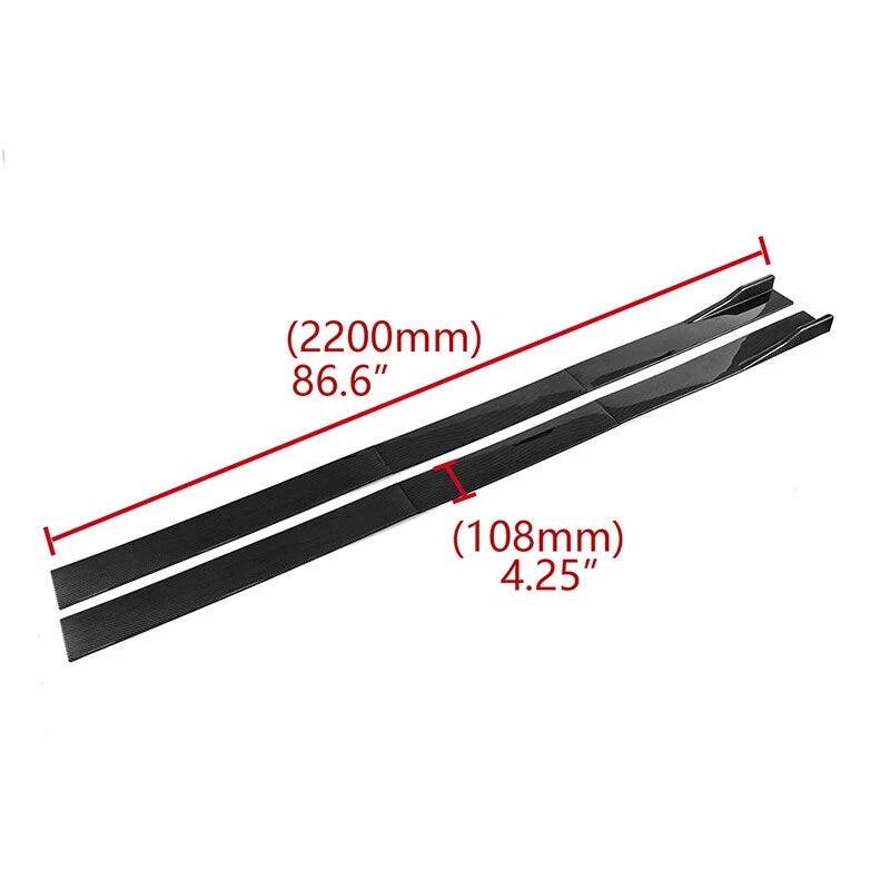Carbon Black Side Skirt Lip for Infiniti Q50 Q60 Q70 G25 G37 (2014-2023)