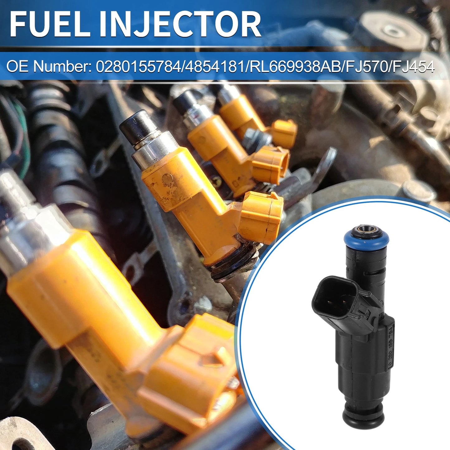 Fuel Injector 1 Pcs for Jeep Cherokee 4.0L (1999-2001)