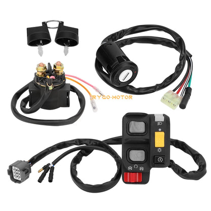 Handlebar Key Starter Relay Switch Kit for Honda Recon ES TRX250TE (2002–2004)