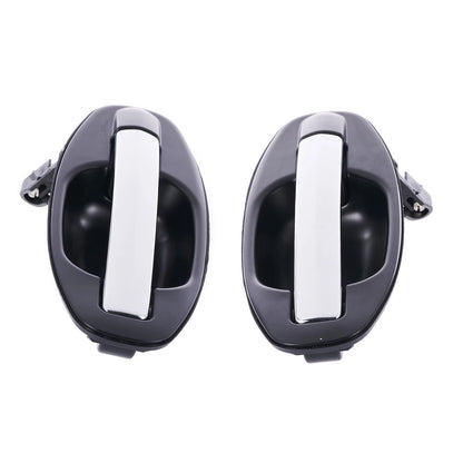 2 x Door Handle Outer Chrome REAR LEFT+RIGHT for Hyundai Santa Fe (2000–2005)