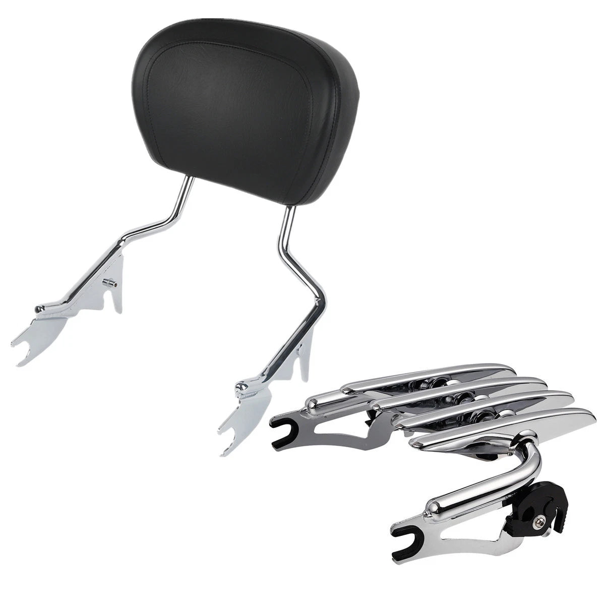 Backrest Sissy Bar & Luggage Rack for Harley Touring Road King (09-25)