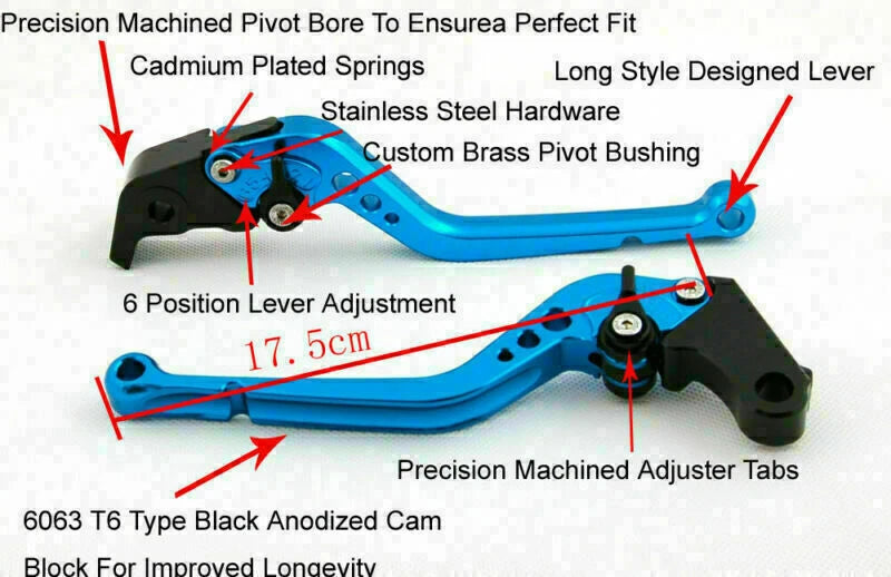 Brake Clutch Lever for Kawasaki ZX6R/636R/6RR, ZX9R, ZX10R, Z1000, ZZR600 (2000-2023)
