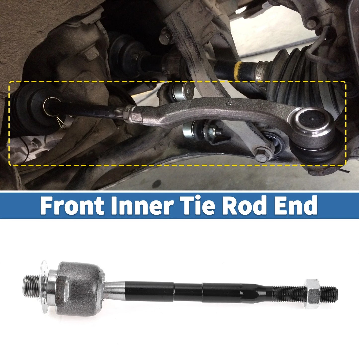Front Inner Tie Rod End Links for Chevrolet Aveo, Pontiac G3, Suzuki