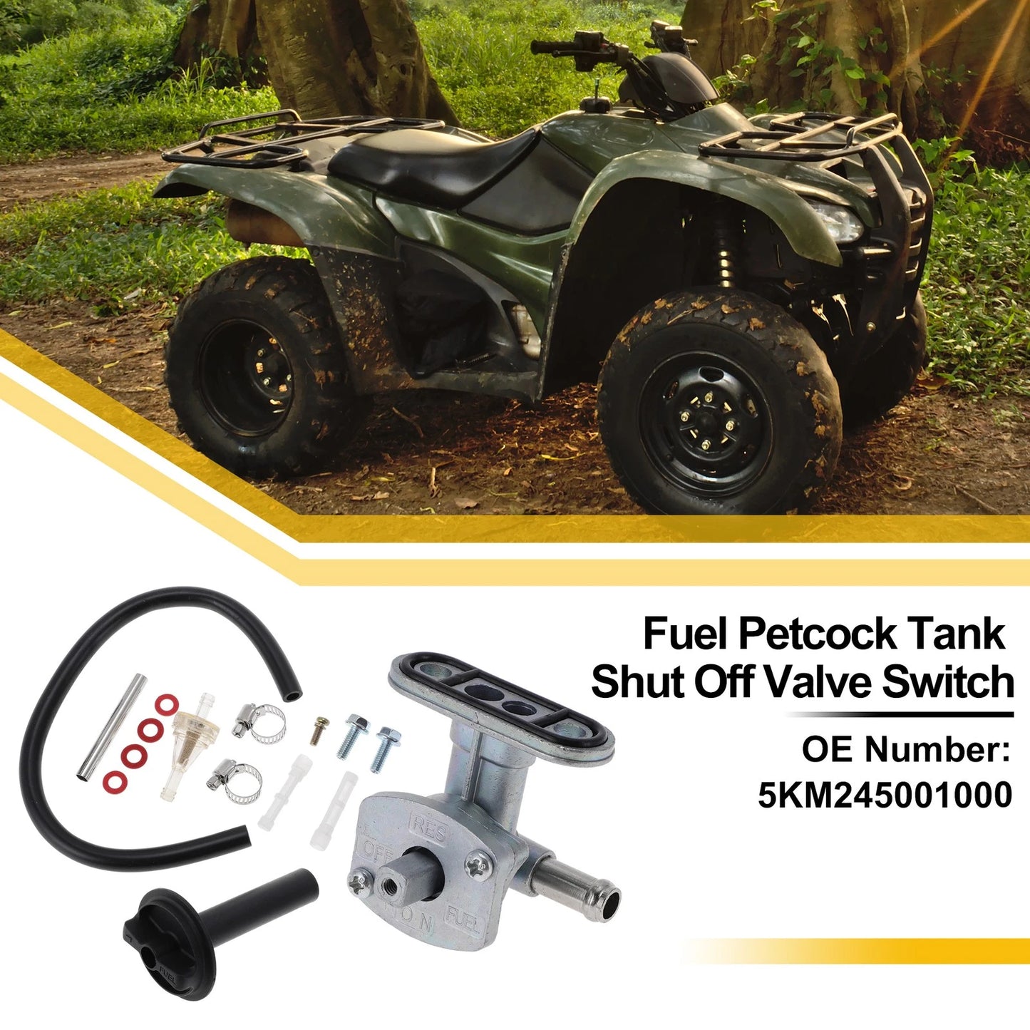 ATV Fuel Valve Petcock Gas Tank Switch for Yamaha Grizzly 350