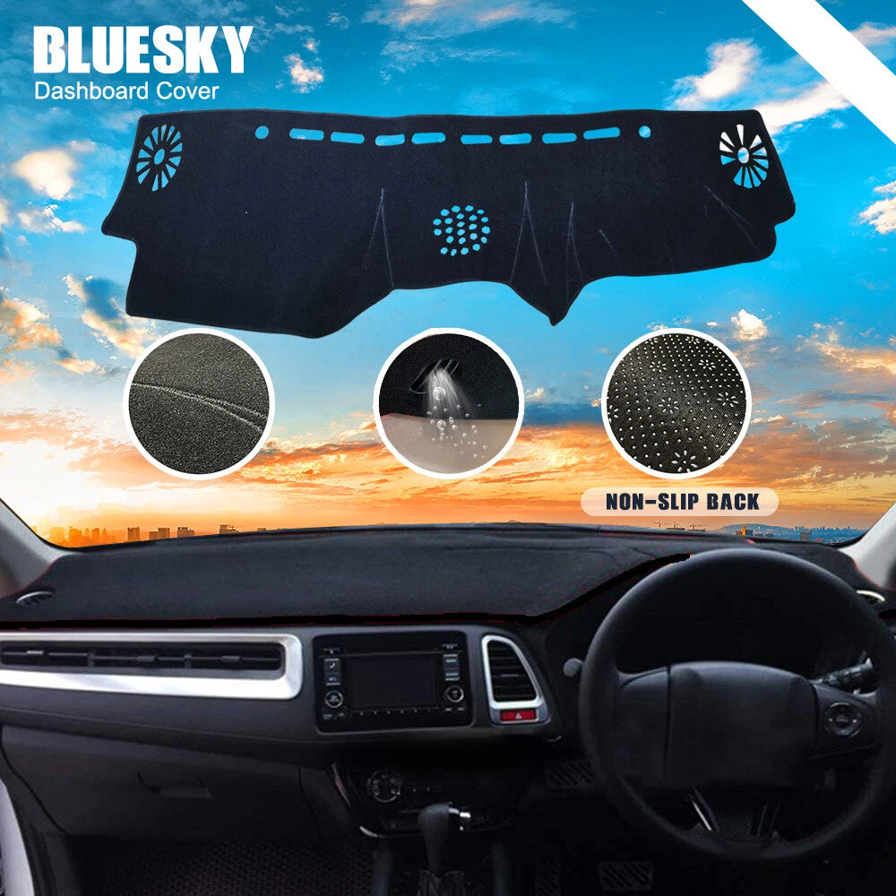 Non-slip Dash Mat for Toyota Prado 150 Series 2013-2023 Dashboard Cover Black