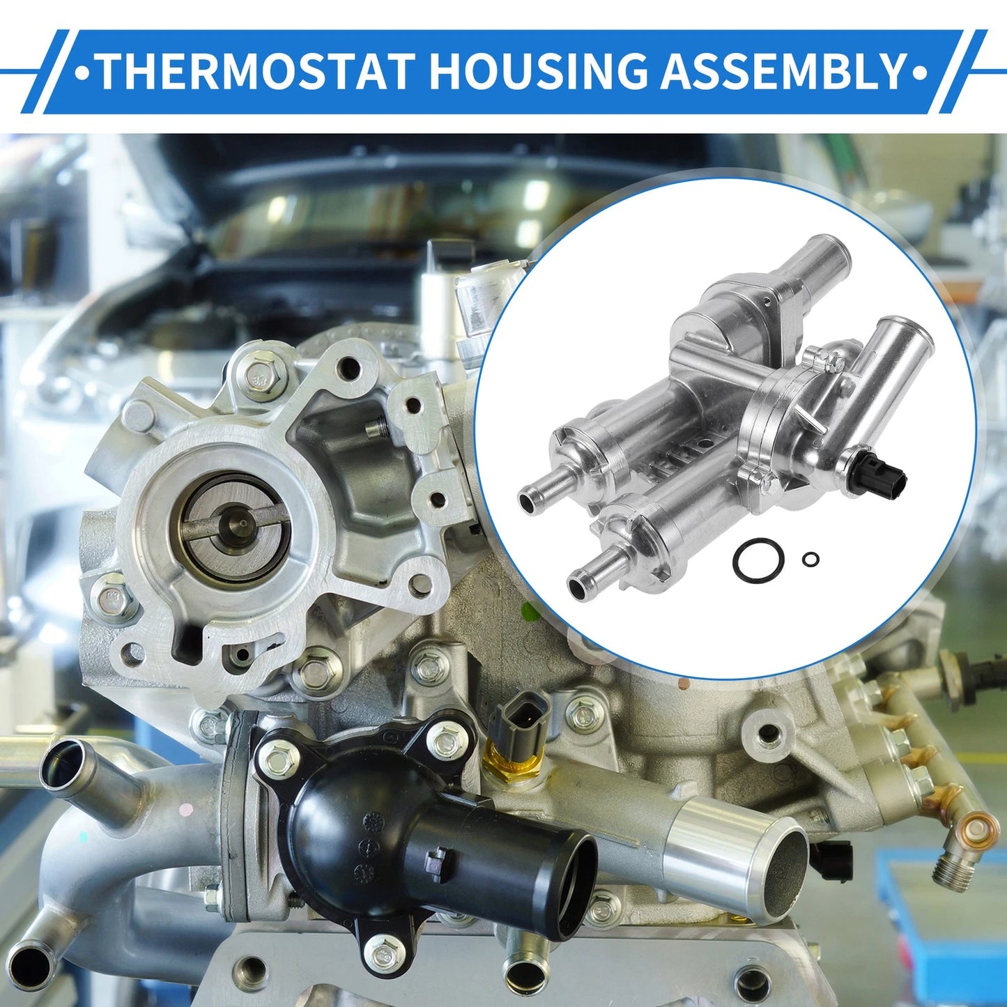 Upgraded Aluminum Thermostat Housing for Dodge Journey (2009 - 2020)