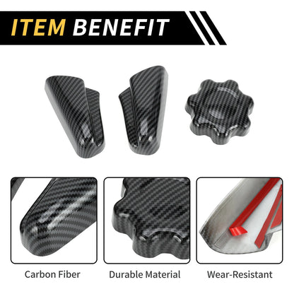 Carbon Fiber Seat Switch Control Button Trim Set for Toyota Tacoma (2016-2023)