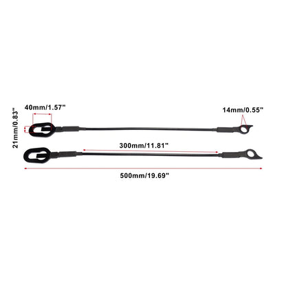 Pair Rear Tailgate Cables for Dodge Ram 1500 2500 3500 (1994-2002)