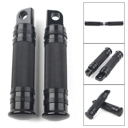 Aluminum Male Mount Footpeg Pegs for Harley Davidson  -  Black