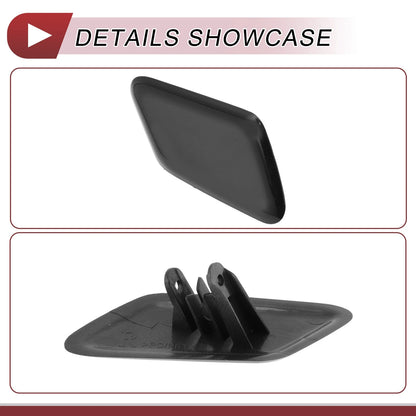 Front Right Bumper Trim Nozzle Cover for Volvo C30 (2010-2013) Black