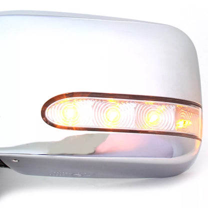 Chrome LED Door Mirrors for Nissan D22 Navara 1997-2004