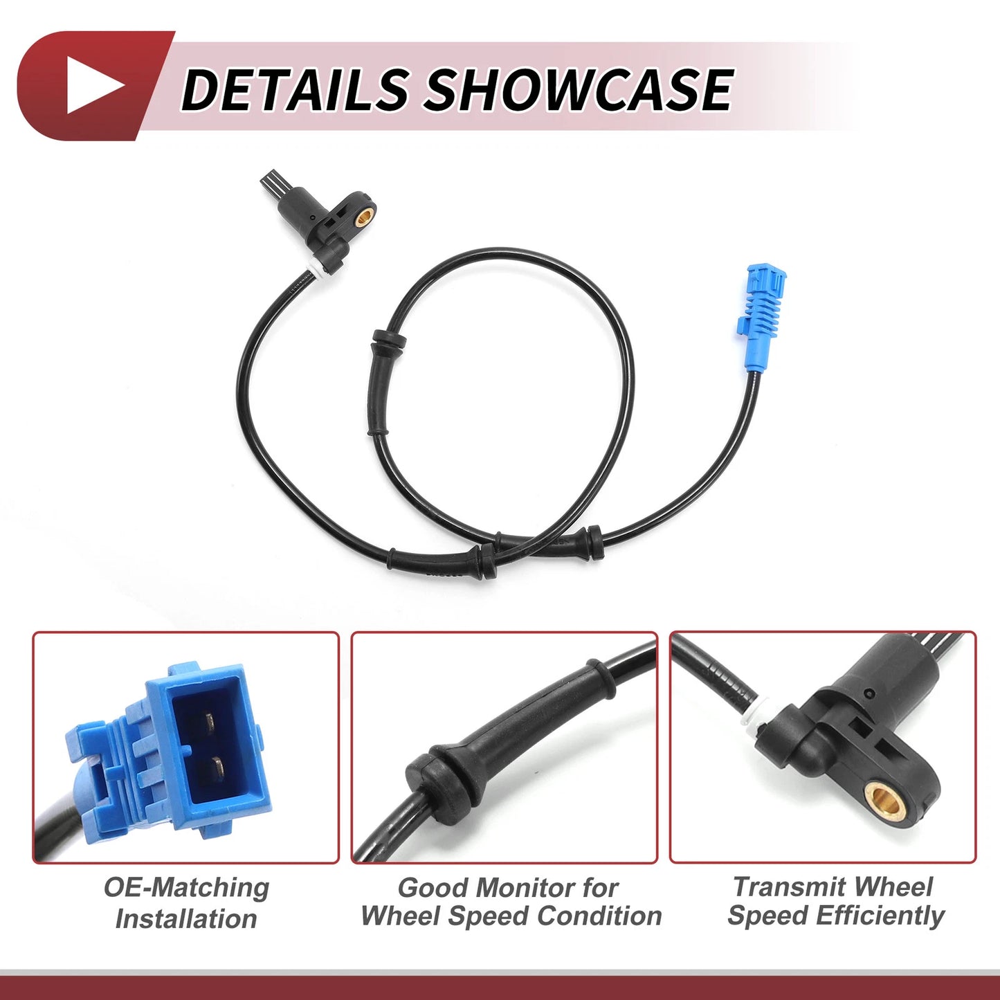 ABS Wheel Speed Sensor for PEUGEOT 206 (2000-2010)
