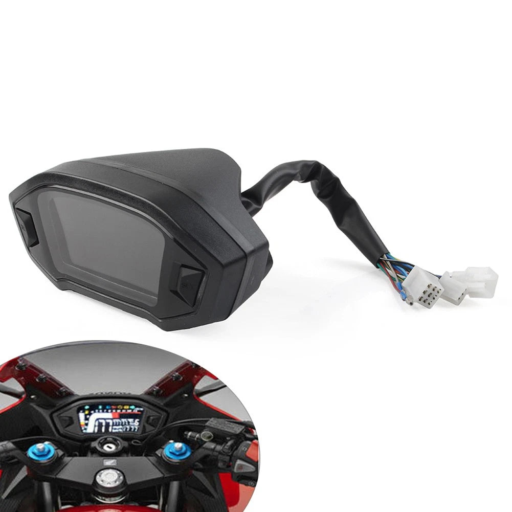 Universal LCD LED Digital Motorcycle Odometer Speedometer Gauge for Various Models