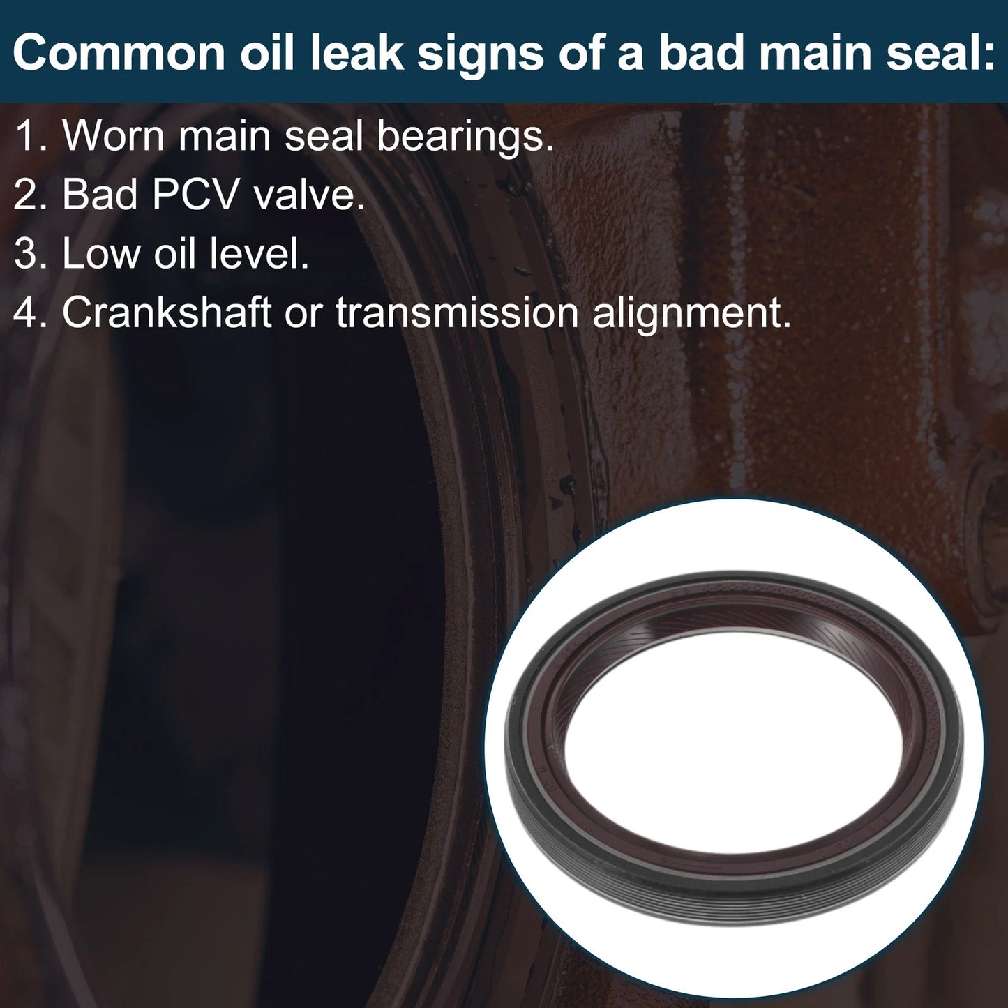Front Crankshaft Oil Seal for Toyota Sienna (2010–2013)