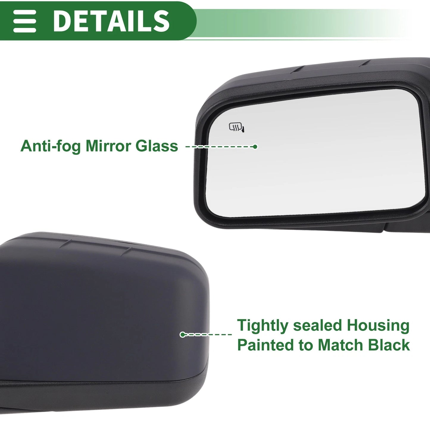 Passenger Side Door Mirror for Ford Edge (2007-2011) - 11 Pins Left
