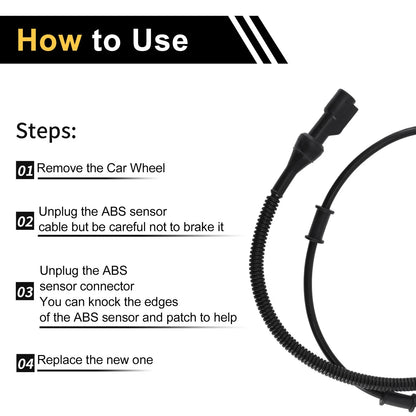 ABS Wheel Speed Sensor for Ford F250 F350 F450 Super Duty (2001-2004)