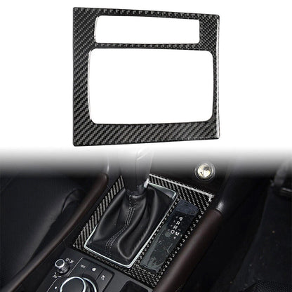 Carbon Fiber Gear Shift Panel Cover for Mazda 3 Axela (2017-2018)