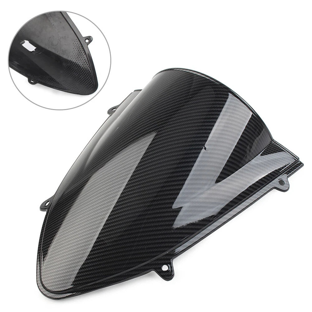 Windshield Screen for Kawasaki Ninja 250 250R EX250 (2008-2012) Carbon Fiber Black