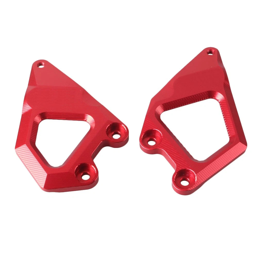 Red Foot Pegs Protector Heel Guard Plate for BMW R1200GS (2013-2018)