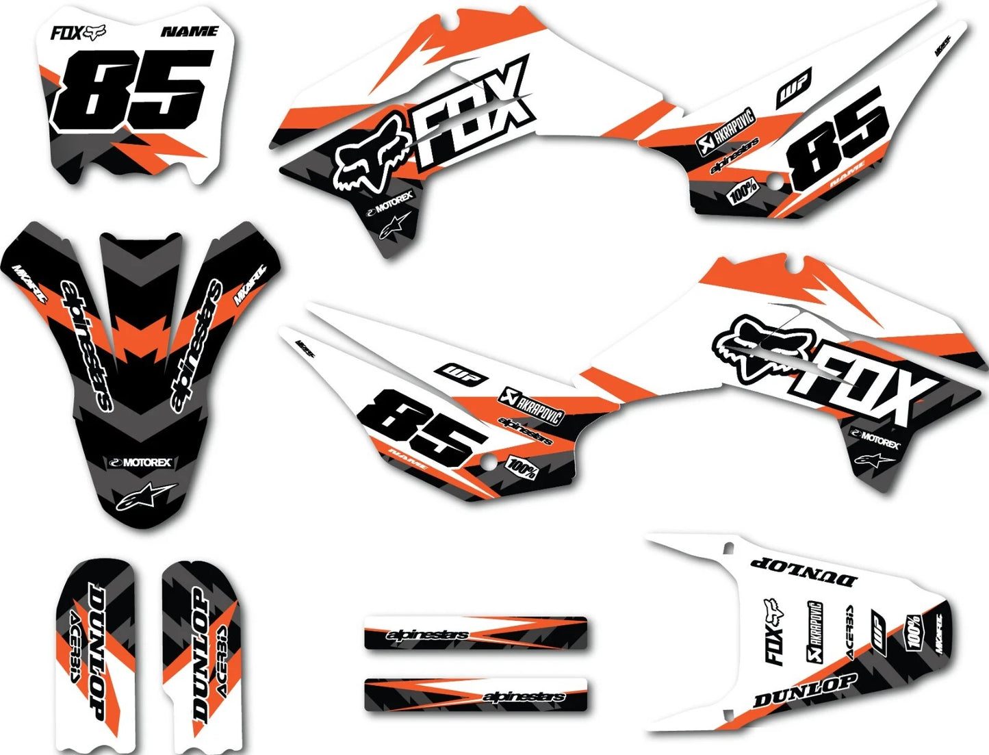 Custom Graphics Full Kit for Kayo TT 160 Models