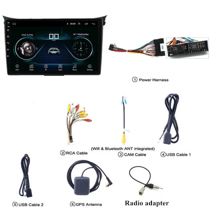9" Android 10.1 Stereo Radio GPS Navigation Head Unit for Hyundai I30 (2012-2017)