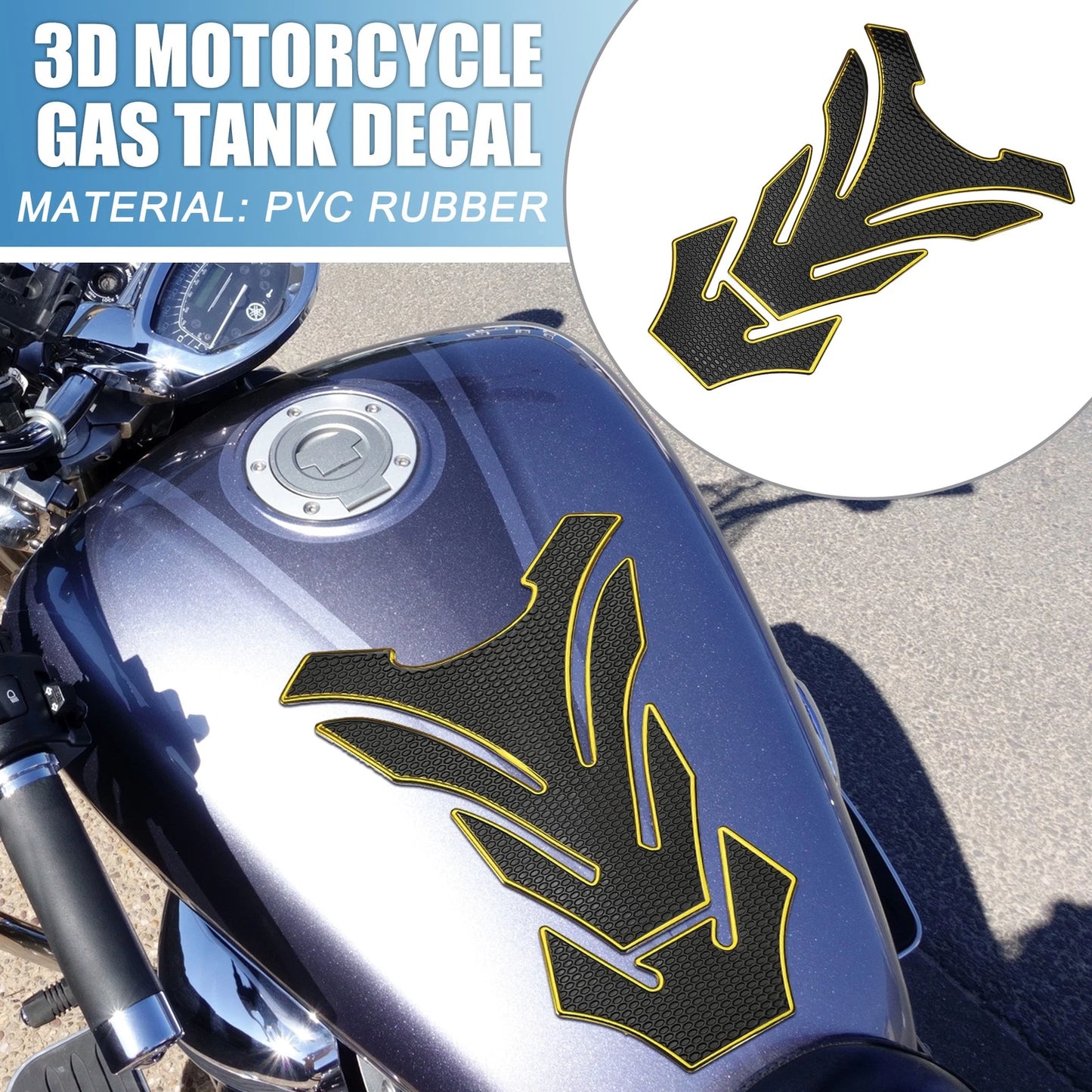 Universal 7.87x5.31 Motorcycle Gas Tank Decal Sticker for Motorcycle