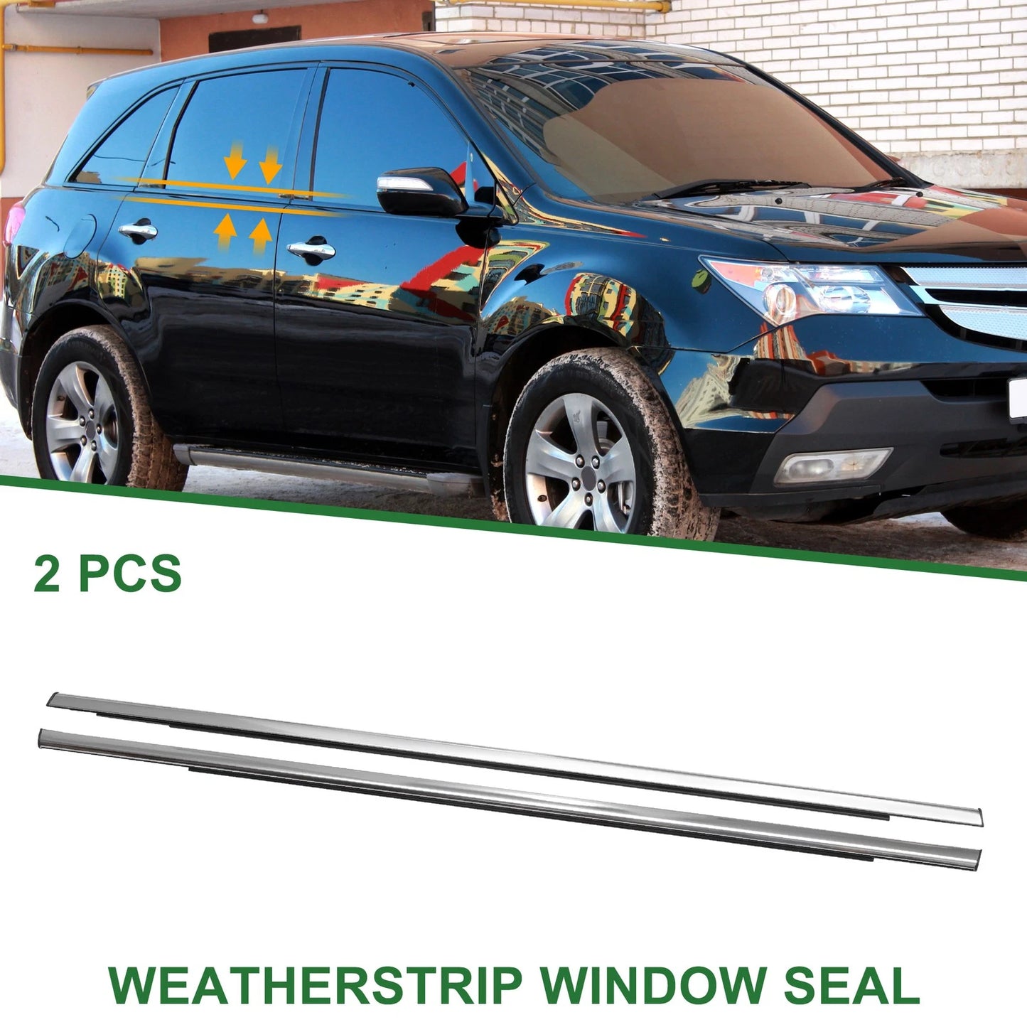 Weatherstrip Window Seal Rear Left & Right for Acura MDX