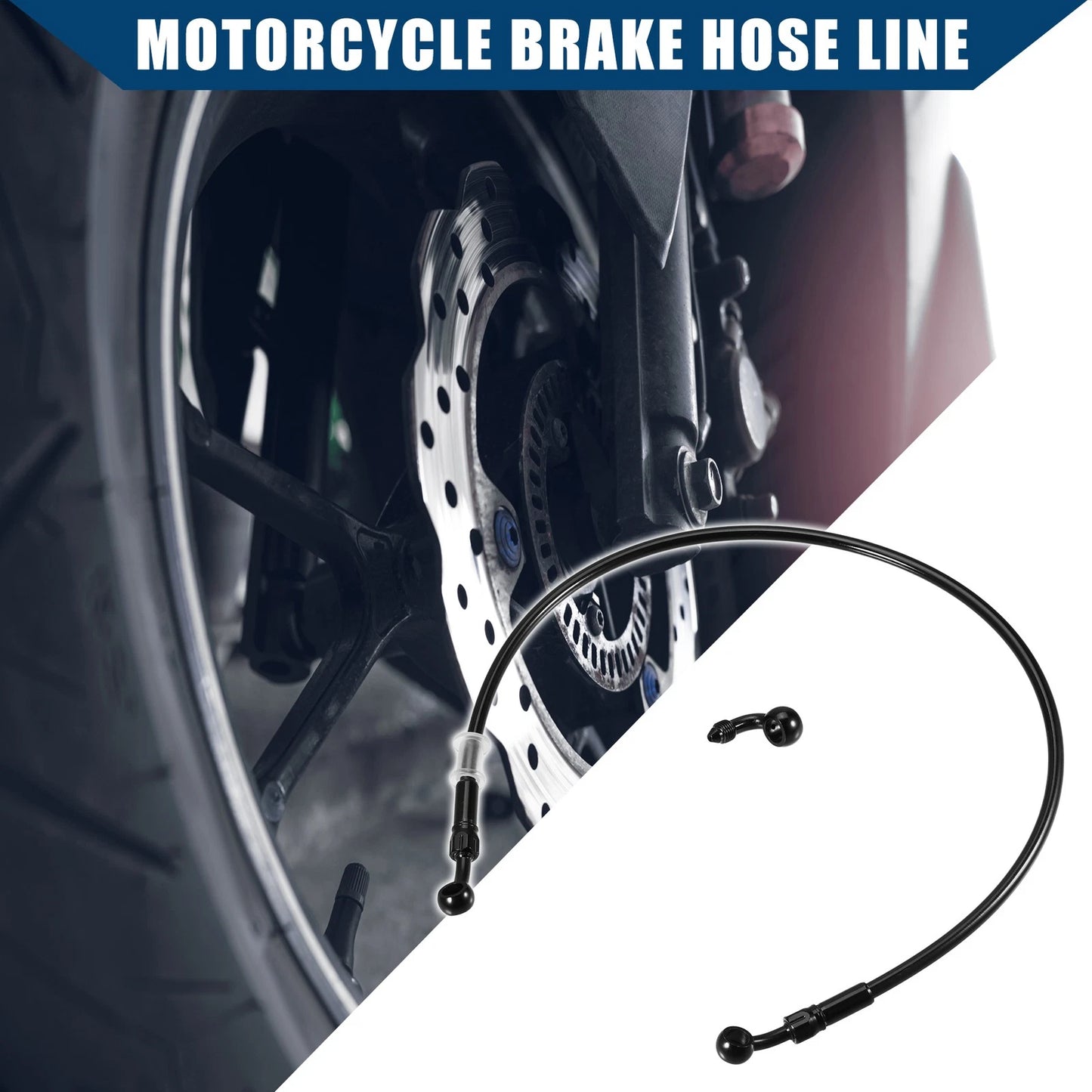 70cm Motorcycle Hydraulic Brake Line Oil Hose Fitting with Banjo for Motorcycle