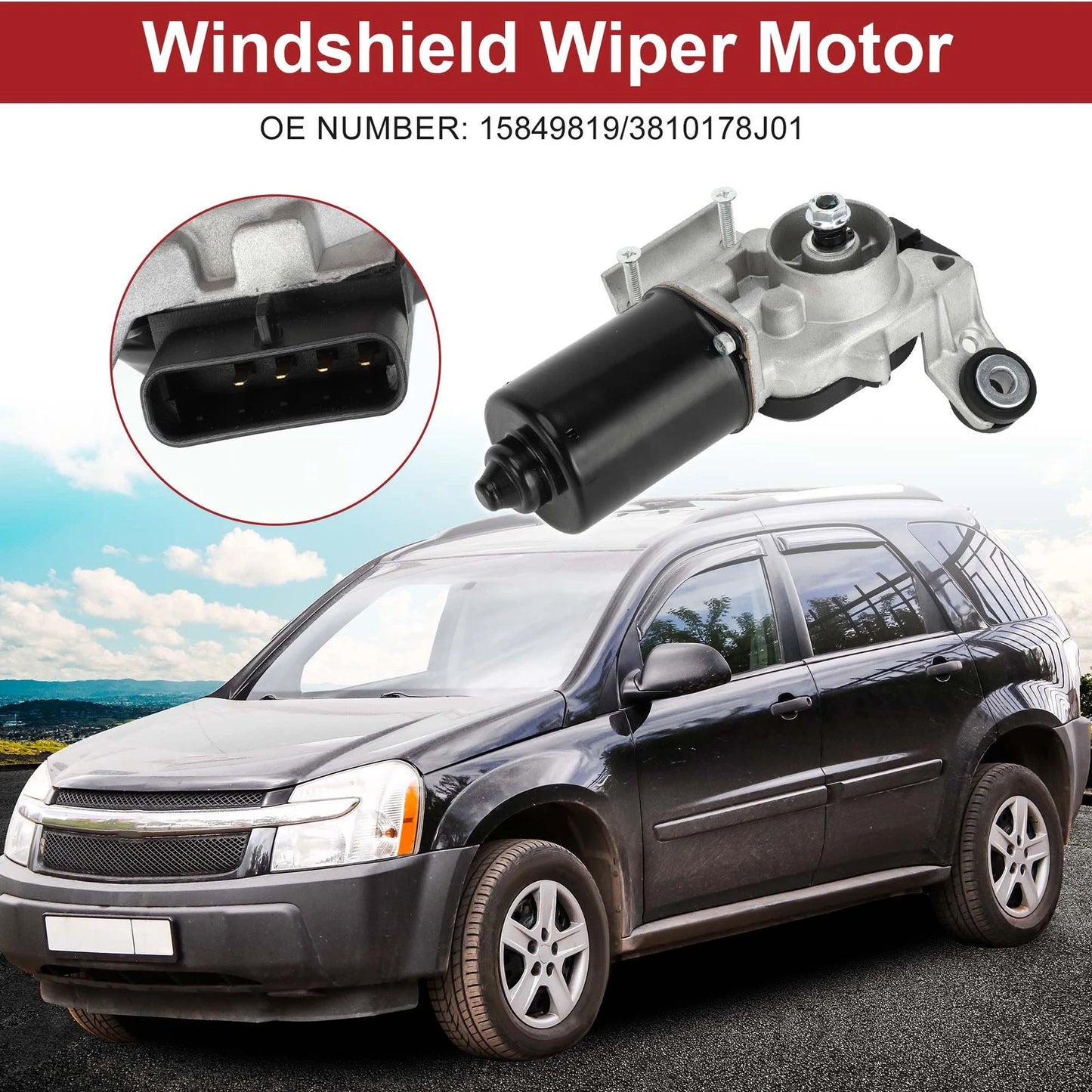 Front Windshield Wiper Motor for Chevrolet Equinox (2007-2008)