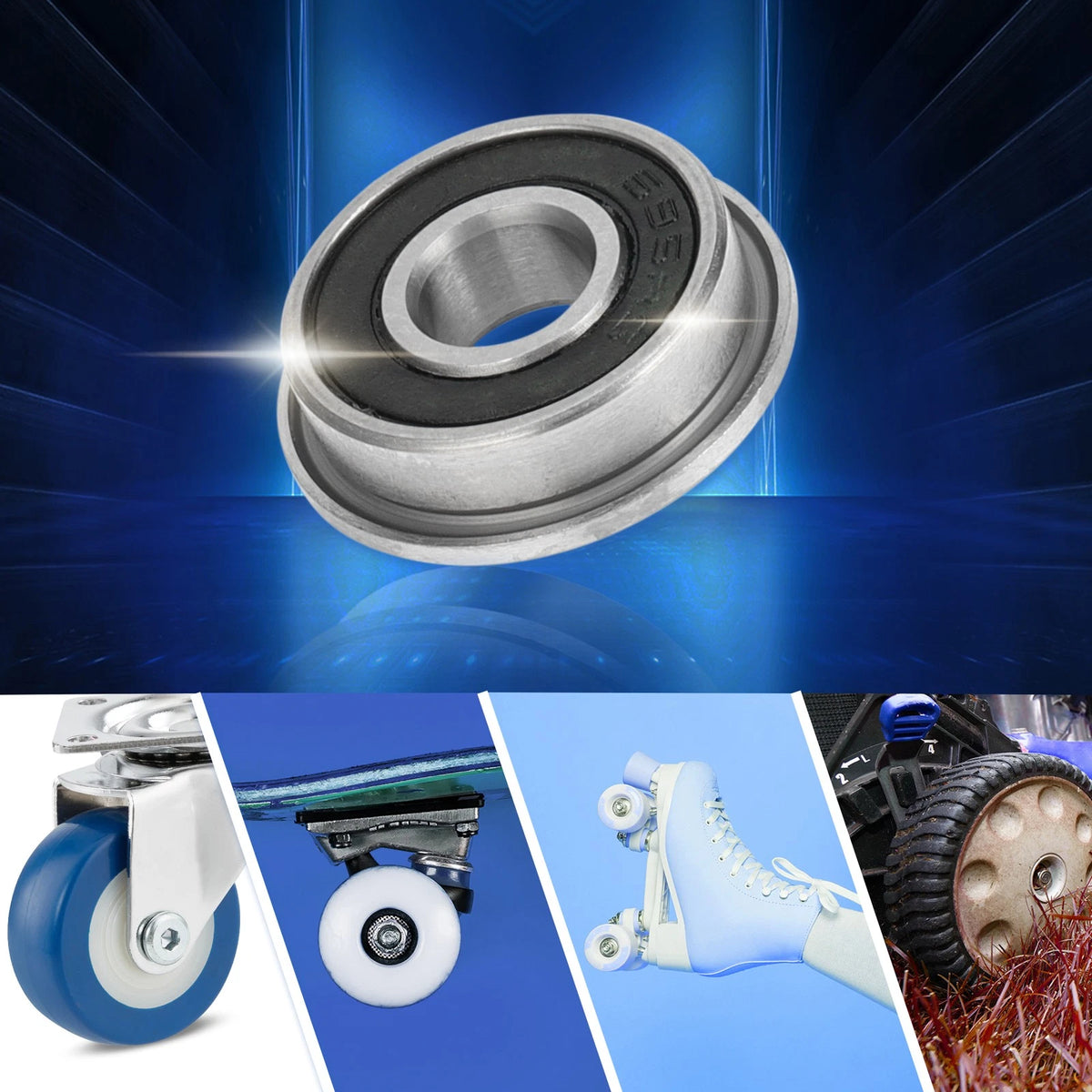 Deep Groove Ball Bearings 5x13x4mm 1 Pc for Scooter Skateboard Wheel