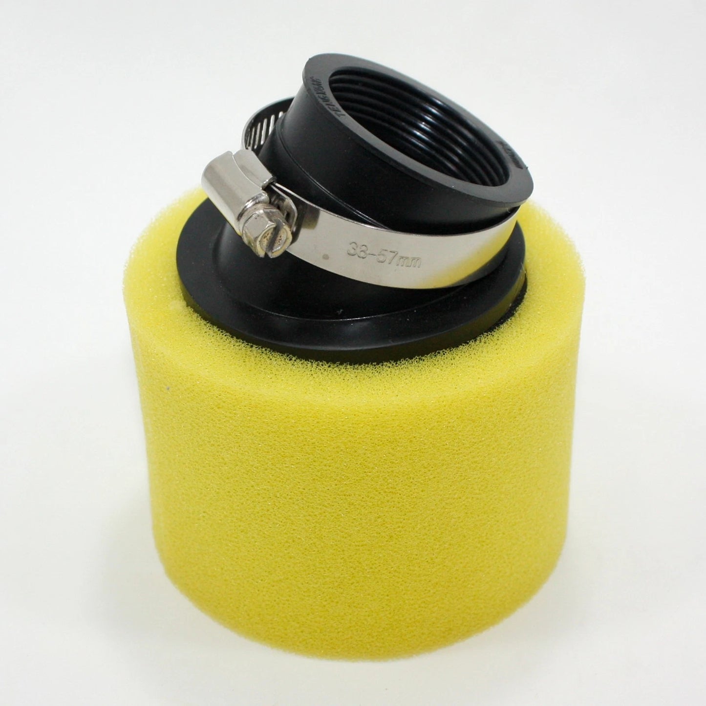 45mm Yellow Bent Angled Foam Air Filter Pod for PIT PRO Quad Dirt Bike ATV