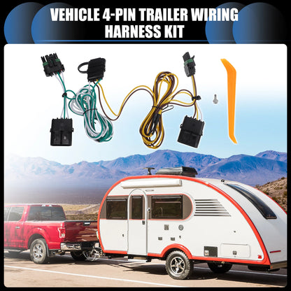 4-Pin Trailer Wiring Harness for Jeep Wrangler (1991-1997)
