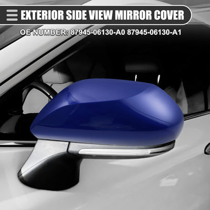 Left Side Mirror Cover Cap Blue for Toyota Camry (2018–2023)
