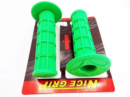 Green Hand Grip Set for Suzuki RM400 (1976-1980) - Left & Right Pair