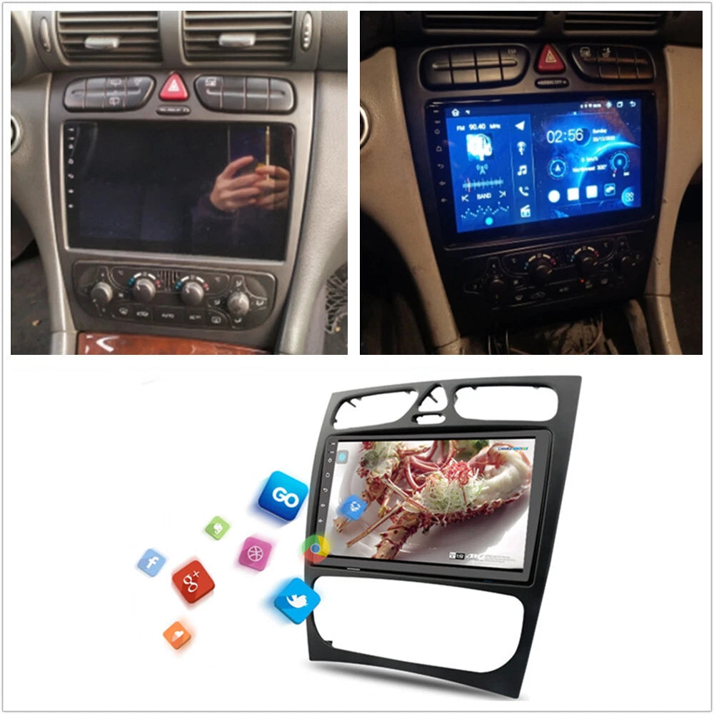 9" Car Stereo Radio GPS Navigation FM BT for Mercedes-Benz W203 W209 W463 (2000-2010)